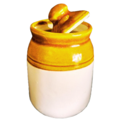 Ceramic Handmade Pickle Jar with Lid | Dining Table Pickles Con...