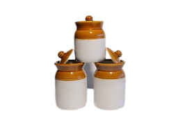 Ceramic Jars with Lid and Multipurpose Barni for chutney | Pick...