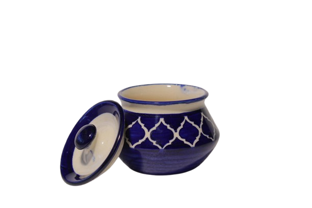 Handmade Ceramic Fancy jar for Kitchen Condiment ( 150 ml )