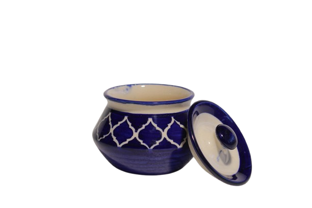 Handmade Ceramic Fancy jar for Kitchen Condiment ( 150 ml )