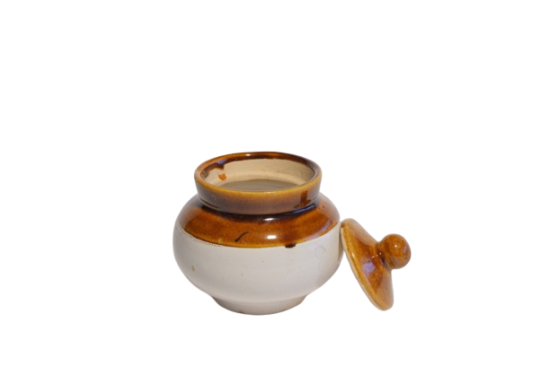 Round Shape ceramic PICKLE Jar salt JAR | 250 ml SET OF 2