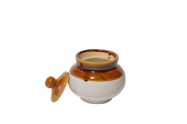 Round Shape ceramic PICKLE Jar salt JAR | 250 ml SET OF 2