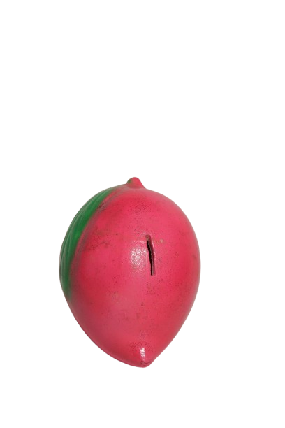 Ceramic Coin Bank for Kinds & Home Decoration | Mango Shape 1 Pcs Coin Bank