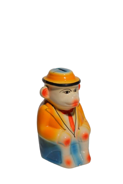 Ceramic Coin Bank for Kinds & Home Decoration | Monkey Shape 1 Pcs Coin Bank