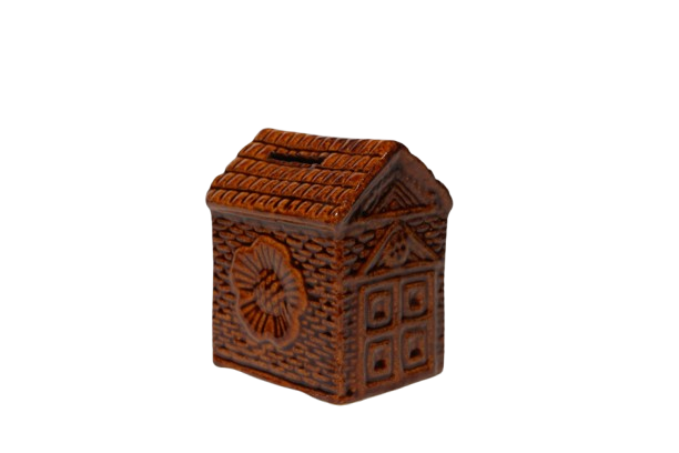 Ceramic Coin Bank for Kinds & Home Decoration | House Model 1 Pcs Coin Bank