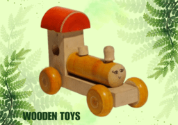 Handmade Wooden Train Engine Idol Set | Organic Color | Home De...
