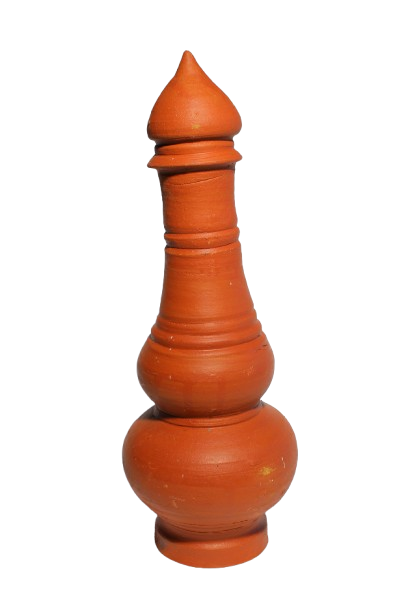 Terracotta Temple Top Kalasam 2 step Kumpa Kalasm | Pooja Multiple Selection  