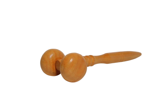 VAH Wooden Massager Manual Roller Massager Wheel Beauty Stick Massage Roller 1pc