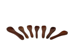 GIVIEO Naturals Ice-Cream Sugar Salt Small Wooden Masala Spoon ...