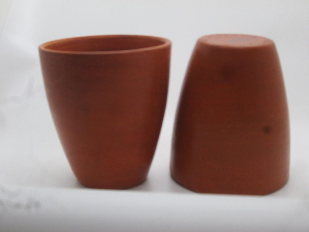 Natural Clay Cups|Handcrafted Lassi cups | Eco-Friendly Tea Kullad | Perfect for Coffee,Tea & More | Handmade Clay Cups (2 Pcs Set, 400 ml)