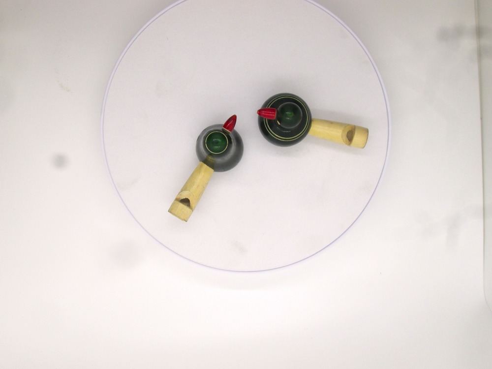 Channapatna Toys Wooden Bird Whistle Toy for Kids Set of 2 pcs | Discover Sounds | Green Colour 