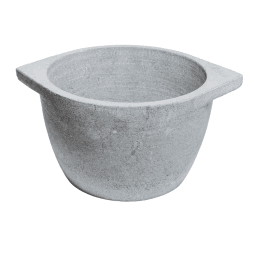 MANN VASSAM Soapstone Cook wares | Kalchatti Medium  Deep Soapstone Cooking Pot - Large, Stoneware