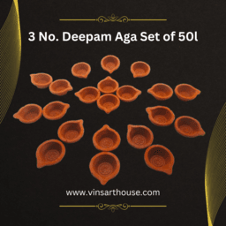 Clay Lamps | Diyas | Deepam Agal Vilakku | 3 no. Agal Pack of 5...