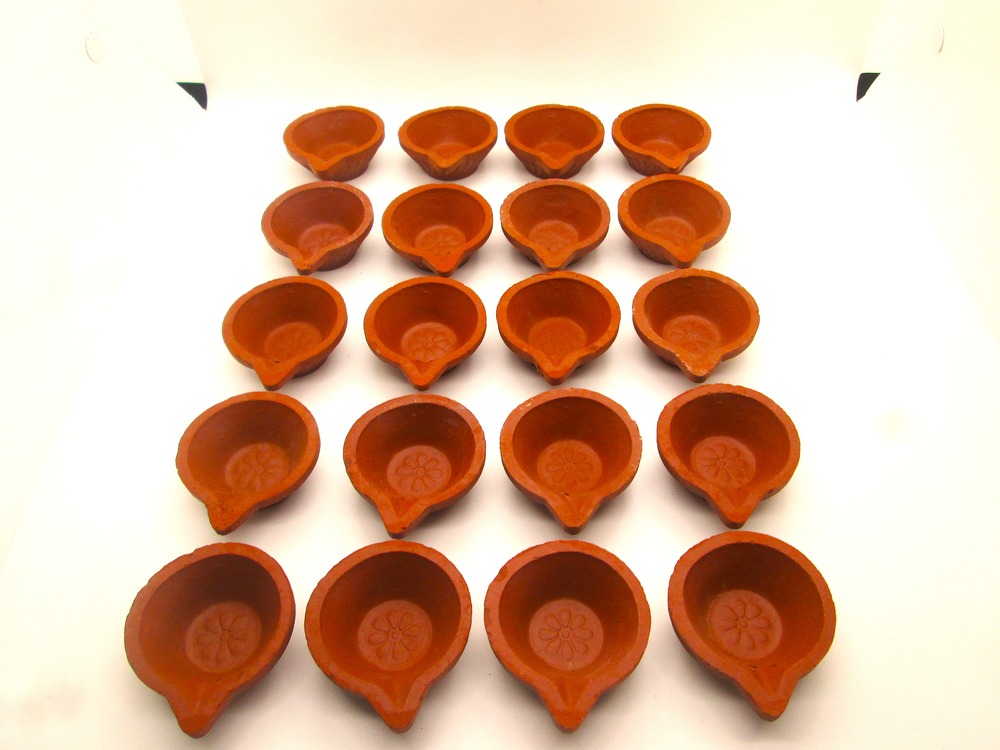 Diwali diya | Terracotta | Clay diya for puja | Mitti Diya for Diwali pooja Decoration Pack of 25 