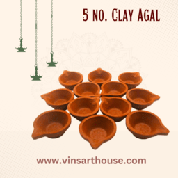 5 No. Diwali diya | Terracotta | Clay diya for puja | Mitti Diy...