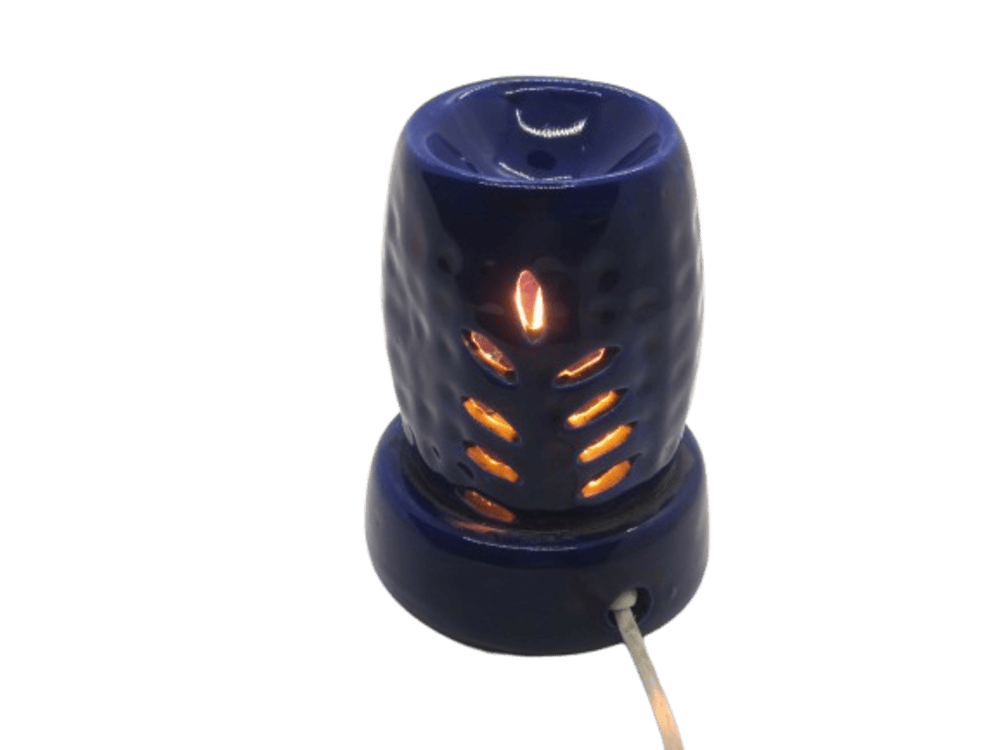 Electric Diffuser Essential Oil Burner | Aromatherapy Essential Oil Fragrance Diffuser | Home & Decor| Home Fragrance| Scented Oil Diffuser Blue 