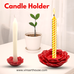 Ceramic Flower Candle Holder Lotus tealight Holder | Red ...