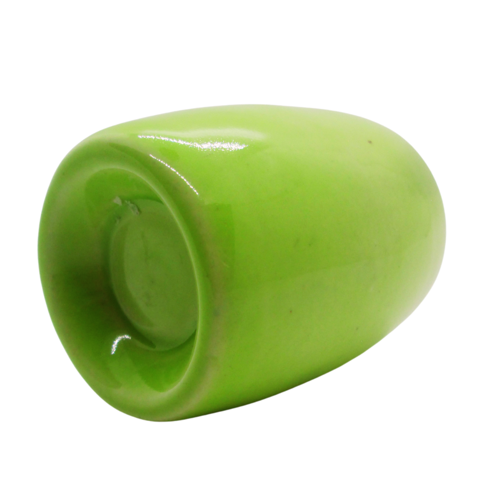 Vins Ceramic Candle Holder Green  Color 