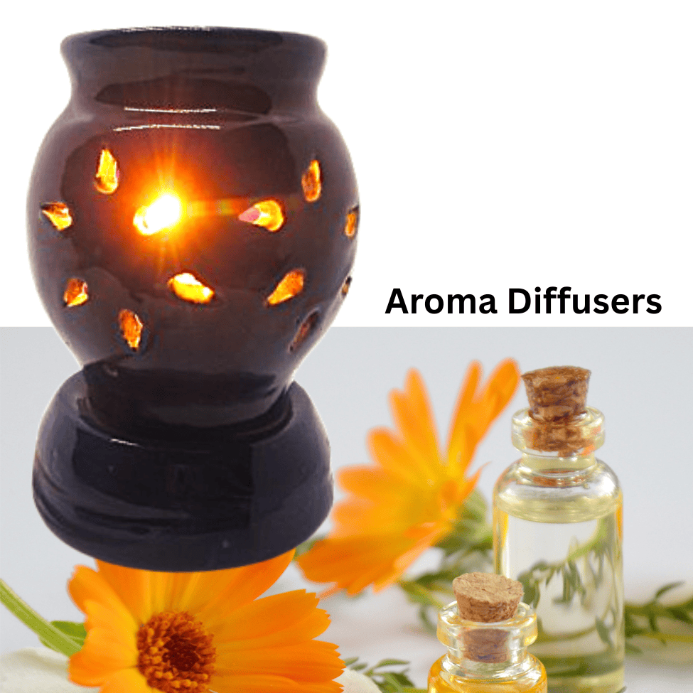 Handcrafted Ceramic Electric Lamp Shaped Aroma Diffuser | Aroma Oil Burner for Aromatherapy|