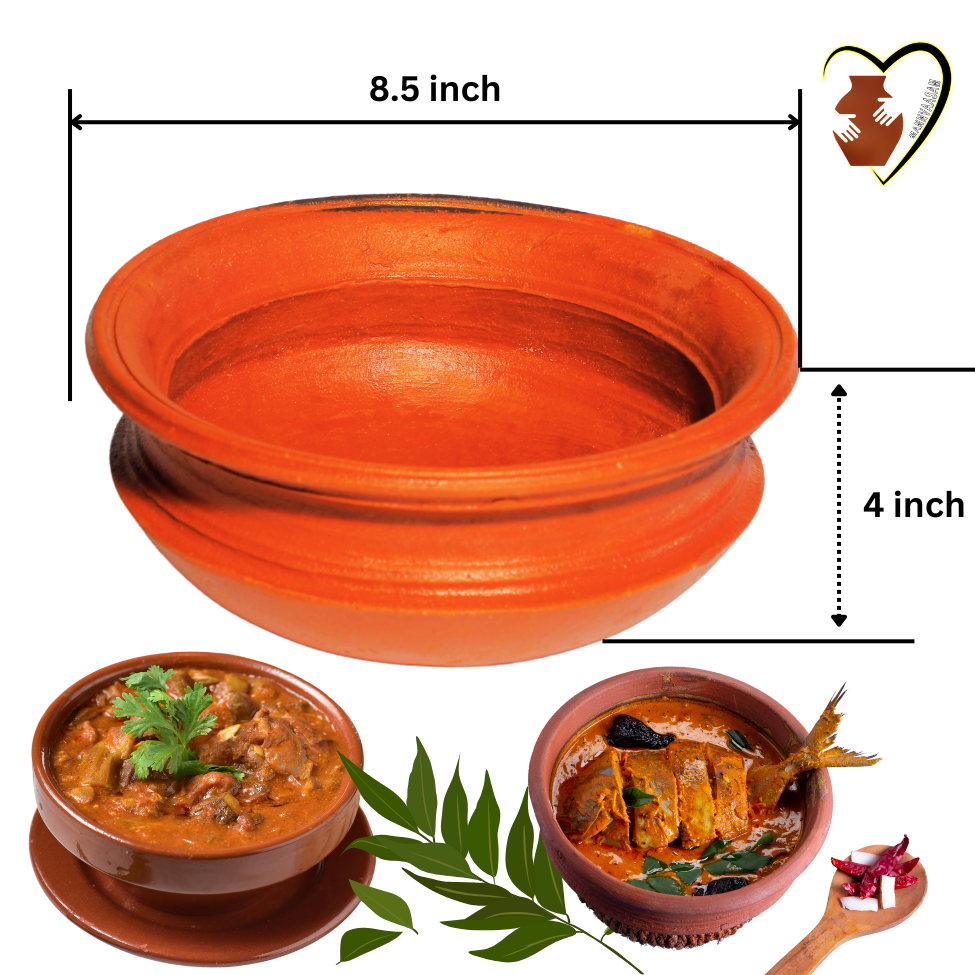 Tamil Nadu Traditional Village Pottery Traditional Clay Pot for Cooking | Mannchatti 