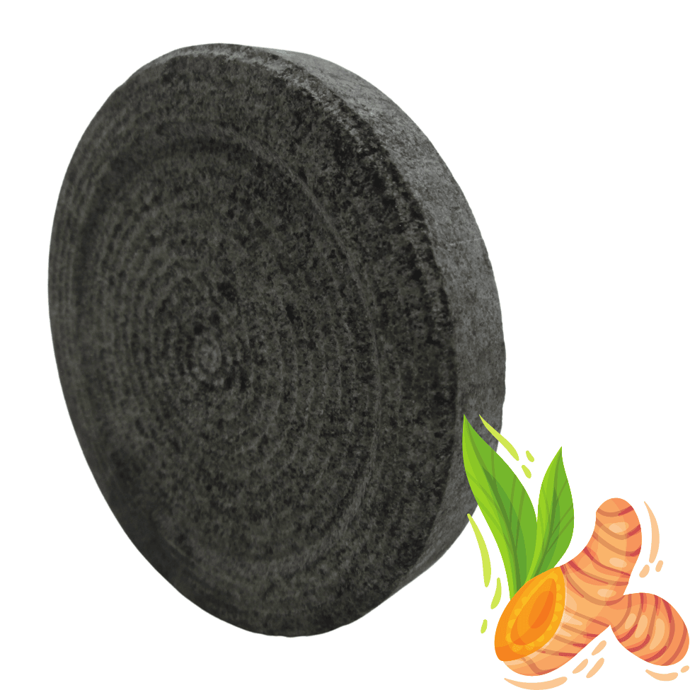 VAH Turmeric Haldi Grinding Mortar Stone Small size (4 x 4 x 0.5 inch)