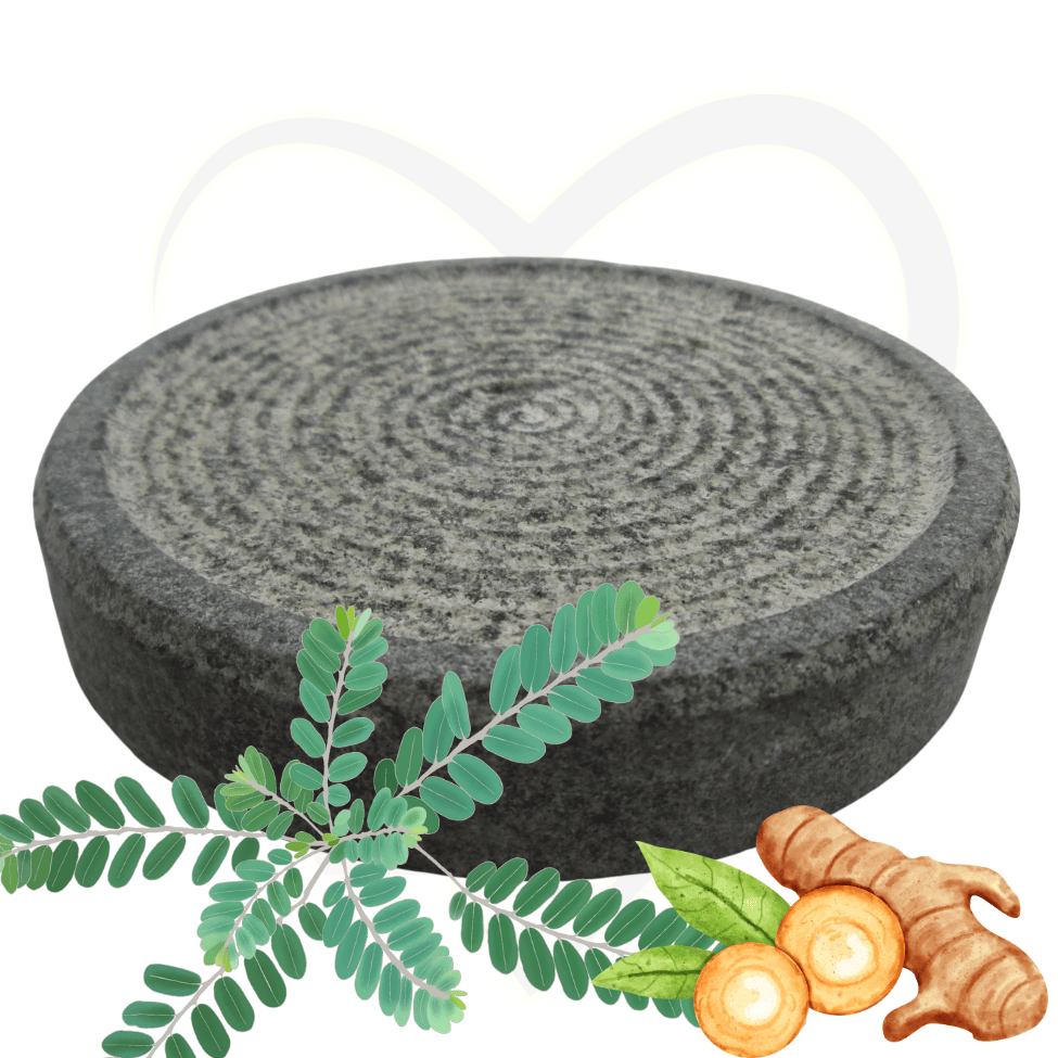 MANN VAASAM Sandalwood,Chandan,Turmeric Grinding/Rubbing Stone (Grey,Big)