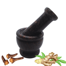 VAH Gray Granite Imam Dasta Spice Grinder Granite Masher 