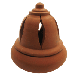 MANN VAASAM  Traditional Clay Incense Sambirani Dhoop Holder Stand with Lid for Pooja Room | Handcrafter Sambirani Stand