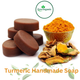 Handmade Healing Turmeric-Oats Butter Bath Soap With Cold Processed For Natural Exfoliation, Acne, Brightening, Skin Health & Tan Removal (125gm)