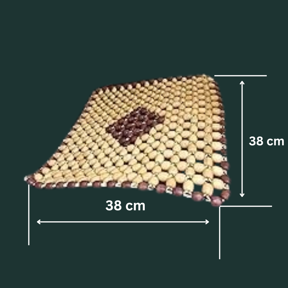  Wooden Beads Car Seat Wooden Cushion Cover Pad in Acupressure Sitting for All Universal The Cars/SUVs/Office Chair/Truck 
